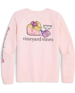 Vineyard Vines Kids Girls' Cheerleader Long Sleeve Tee (Little Kid) | Shirts & Tops -Every Day Wear Store 51HM0Yn6ulL. AC SR736920