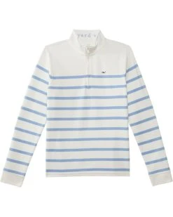Vineyard Vines Boys Breton Saltwater Quarter (Little Kid) | Shirts & Tops