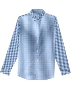 Vineyard Vines Kids Classic Fit Gingham On-The-Go Brrr Shirt (Little Kid) | Shirts & Tops