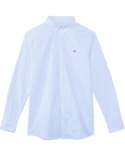 Vineyard Vines Kids Stripe Stretch Oxford Shirt (Toddler/Little Kids/Big Kids) | Shirts & Tops