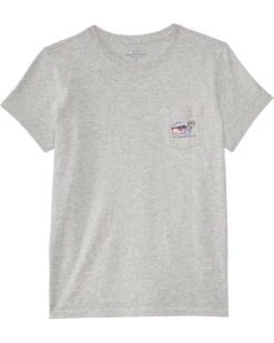 Vineyard Vines Kids Rollerblading Whale Short Sleeve (Toddler/Little Kid/Big Kid) | Shirts & Tops