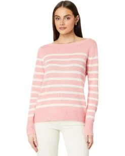 Vineyard Vines Linen Cashmere Stripe Boatneck | Sweaters