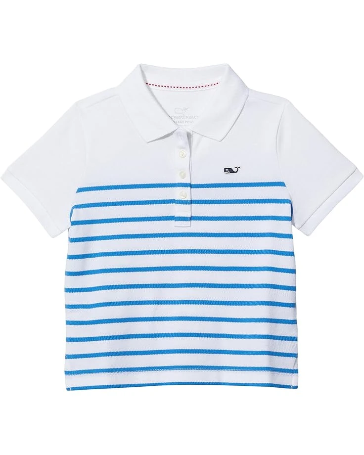 Vineyard Vines Kids Breton Striped Heritage Polo (Toddler/Little Kids/Big Kids) | Shirts & Tops 3 Vineyard Vines Kids Breton Striped Heritage Polo (Toddler/Little Kids/Big Kids) | Shirts & Tops