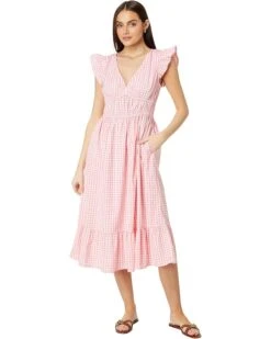 Vineyard Vines Poplin Flutter Midi Dress | Dresses