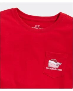 Vineyard Vines Kids Glitter Santa Long Sleeve Tee (Toddler/Little Kids/Big Kids) | Shirts & Tops -Every Day Wear Store 811qTnyEU2L. AC SR736920