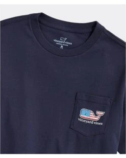 Vineyard Vines Kids Flag Whale Short-Sleeve Pocket Tee (Toddler/Little Kids/Big Kids) | Shirts & Tops -Every Day Wear Store 811qieuKvqL. AC SR736920