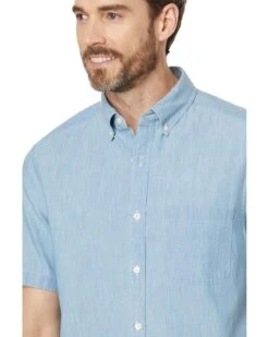 Vineyard Vines Chambray Short Sleeve Shirt | Shirts & Tops -Every Day Wear Store 81SUO17VuL. AC SR736920