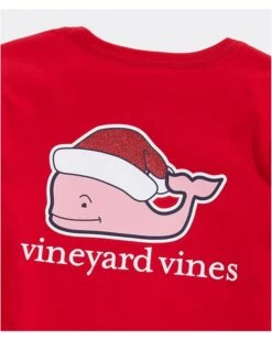 Vineyard Vines Kids Glitter Santa Long Sleeve Tee (Toddler/Little Kids/Big Kids) | Shirts & Tops -Every Day Wear Store 81XeIc5H1L. AC SR736920